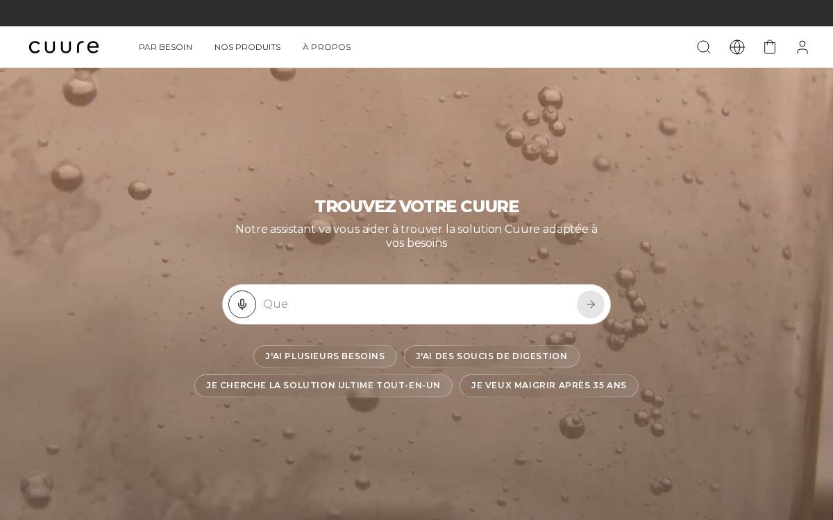 Cuure website preview