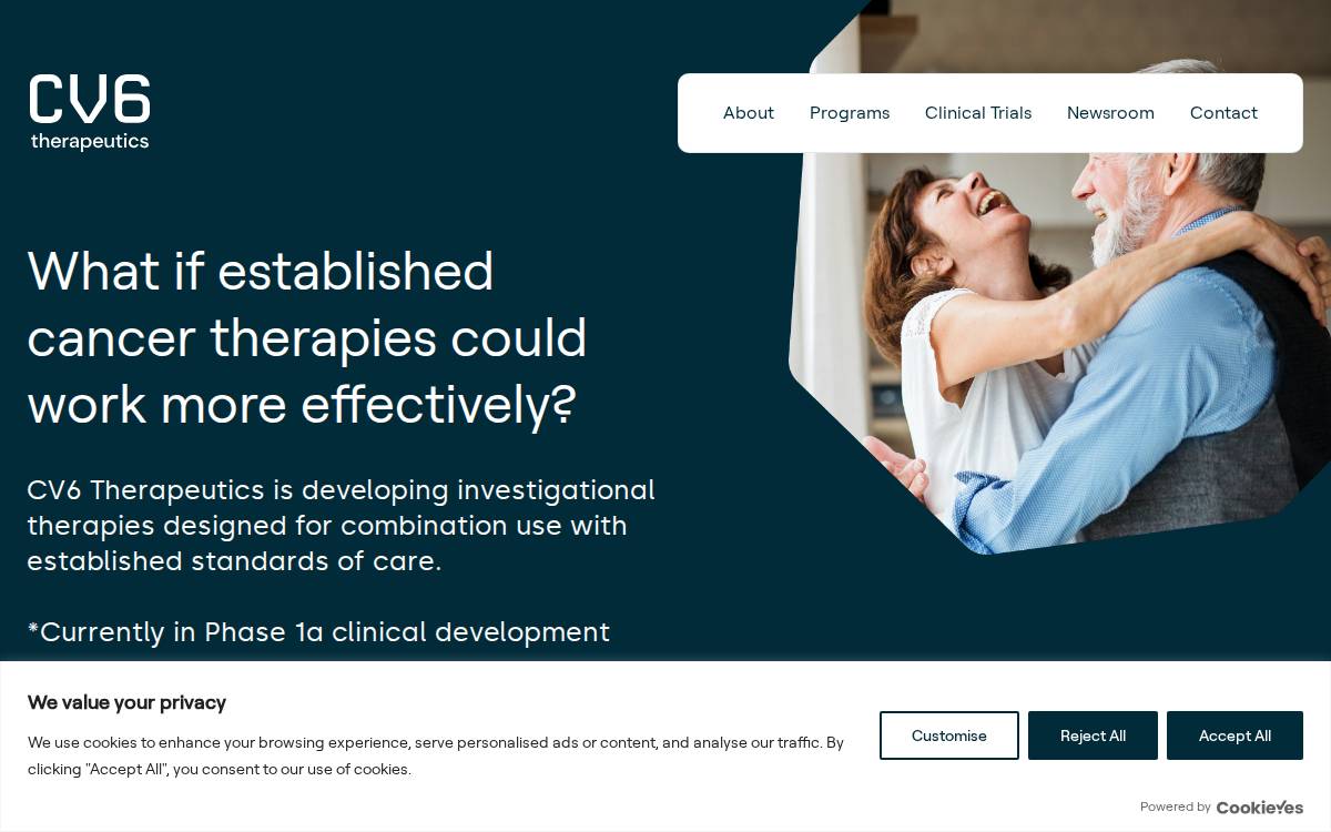 CV6 Therapeutics website preview