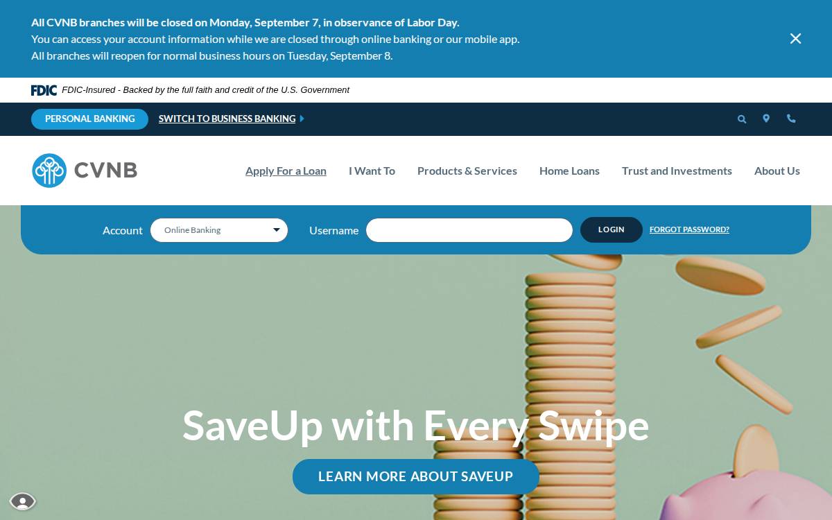 Cvnb website preview