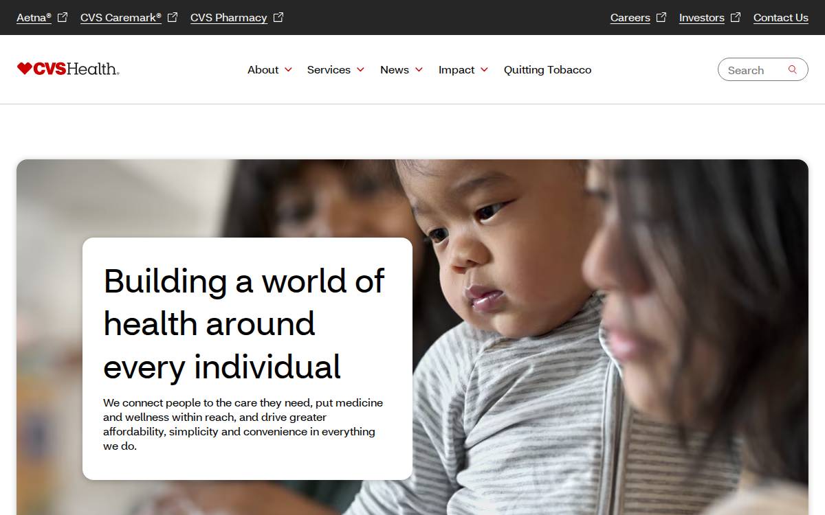 Cvshealth website preview
