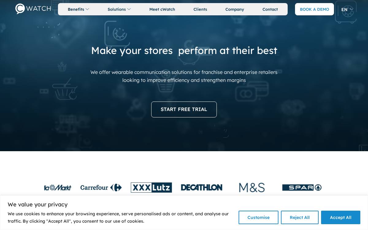 cWatch website preview