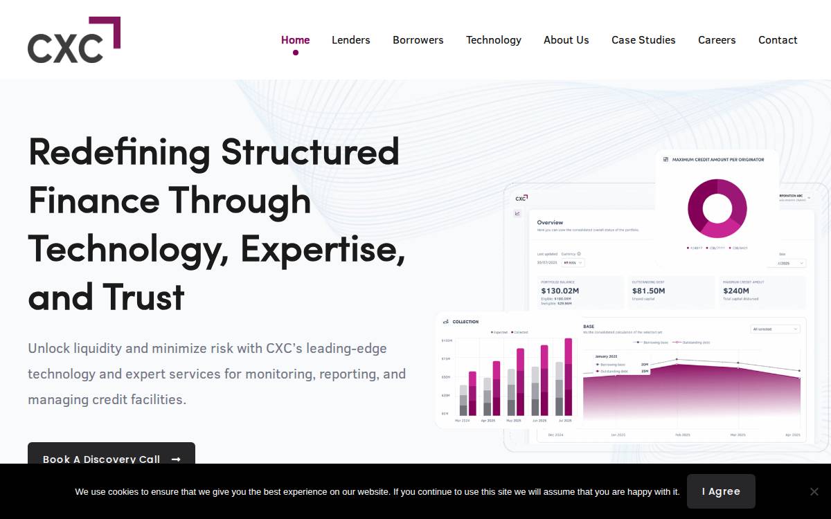 Cxc website preview