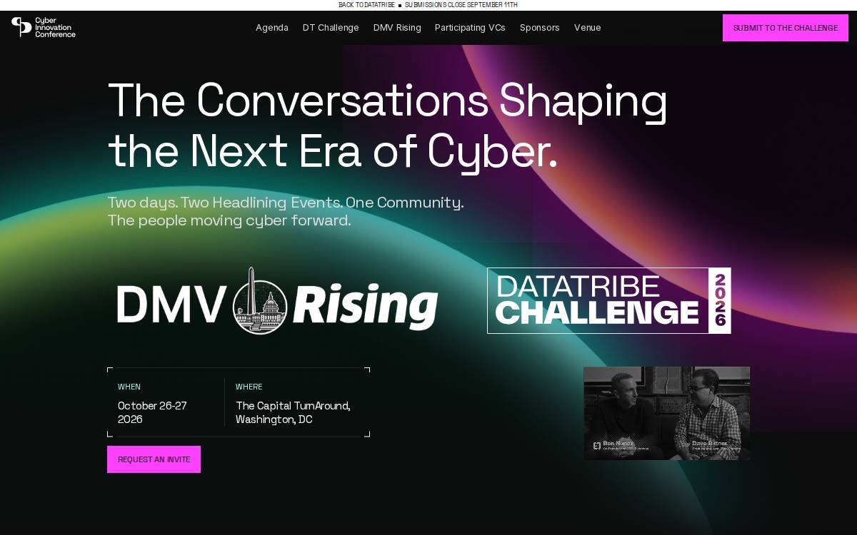 Cyber Innovation Conference website preview