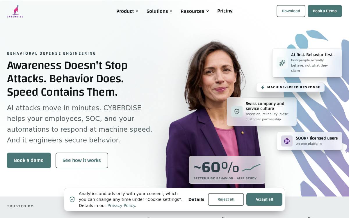 CYBERDISE website preview