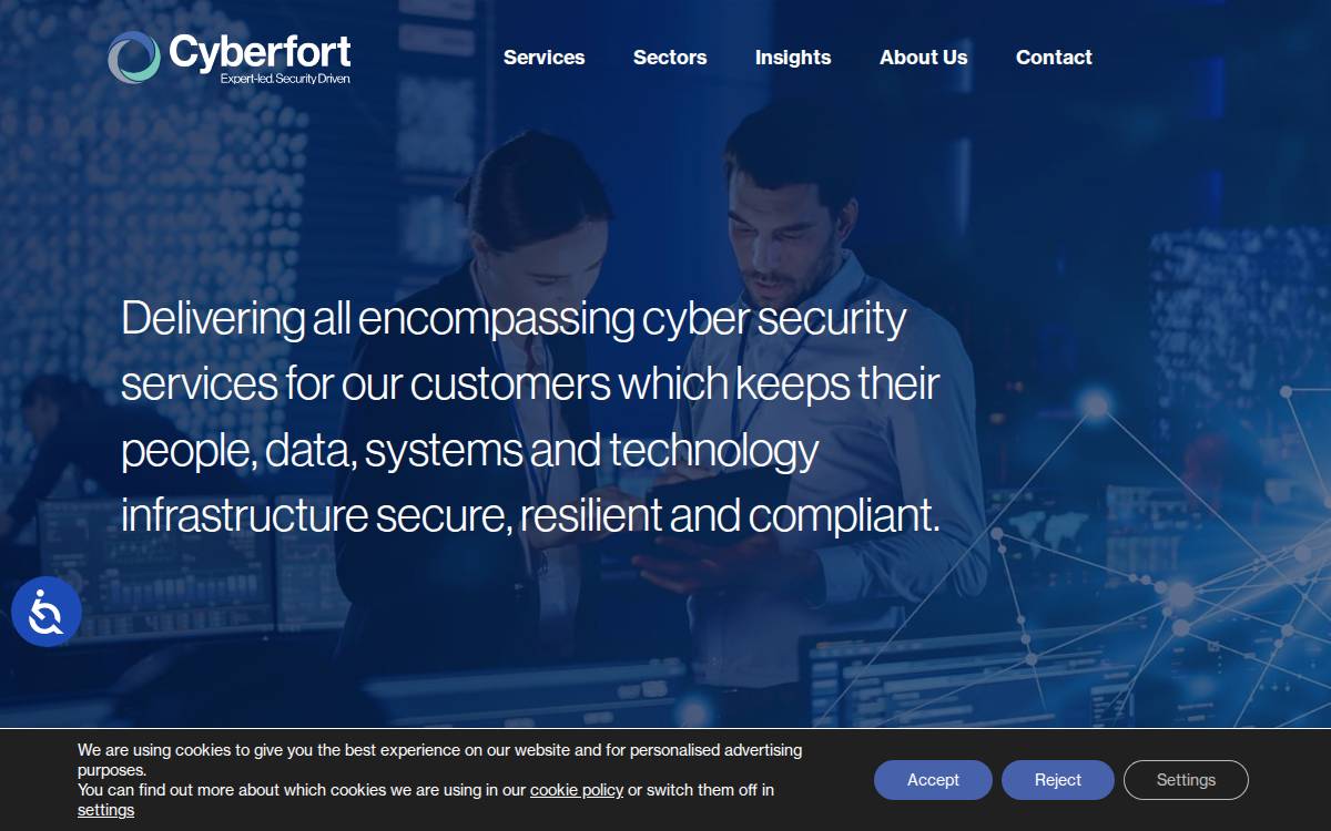 Cyberfort website preview