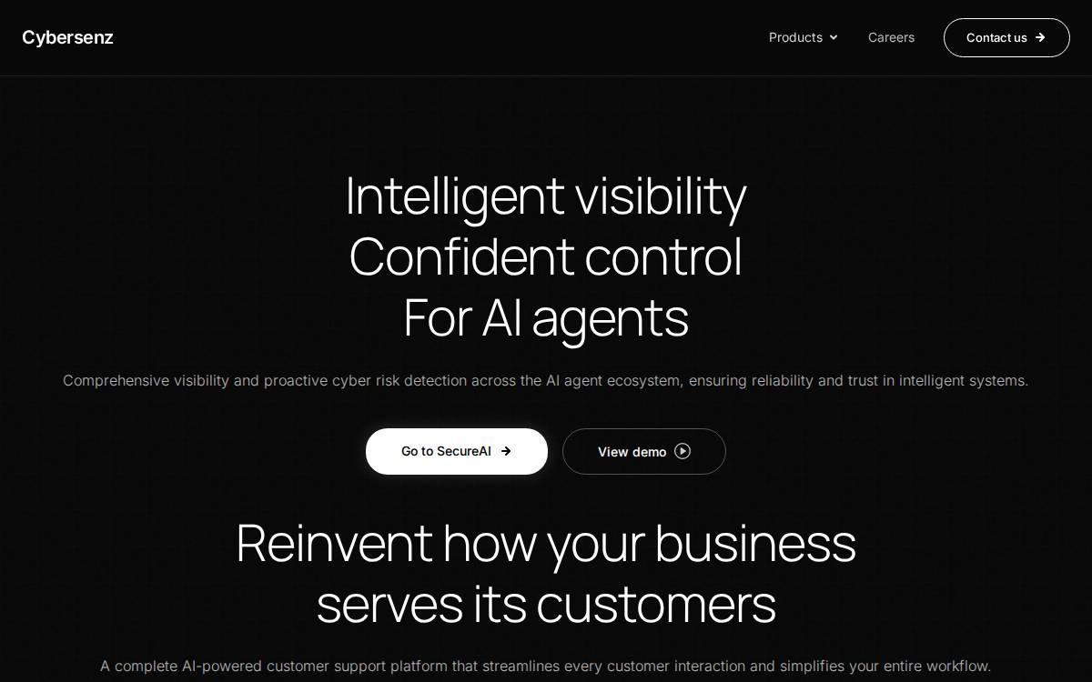 Cybersenz website preview
