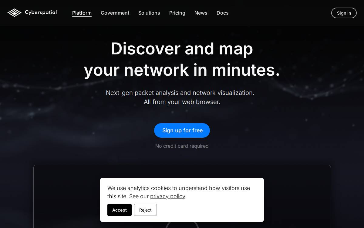 Cyberspatial website preview