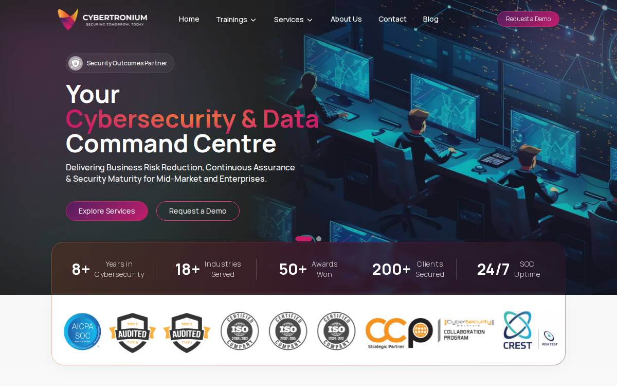 Cybertronium website preview