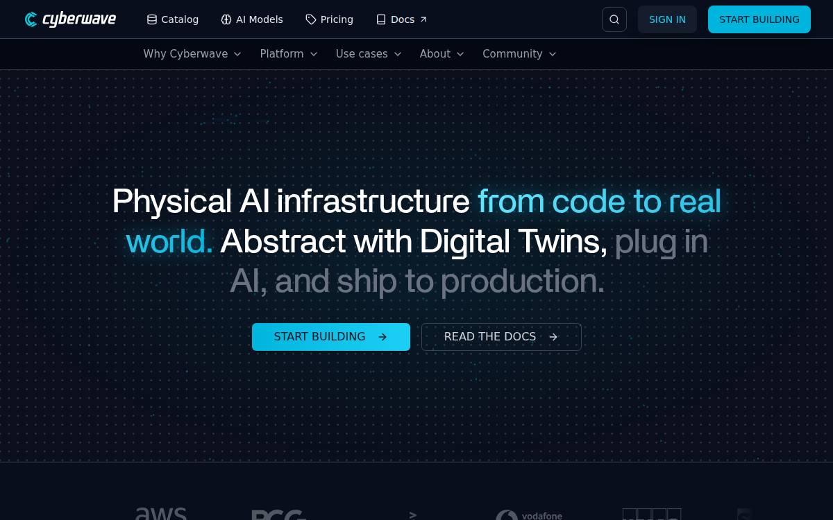 Cyberwave website preview