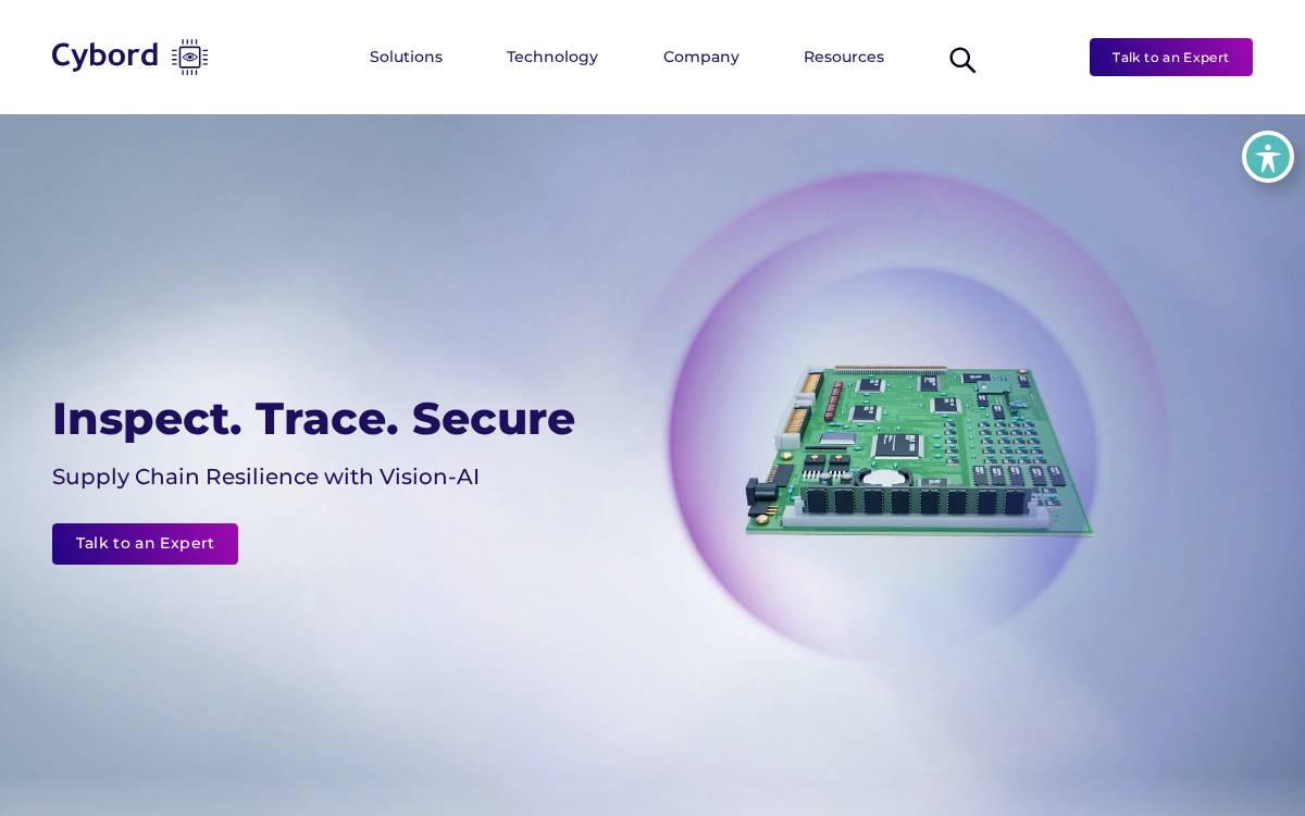 Cybord website preview