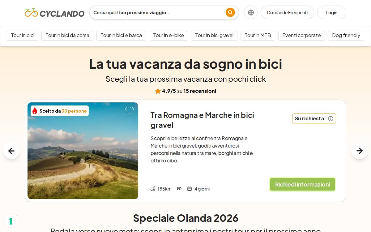 Cyclando website preview