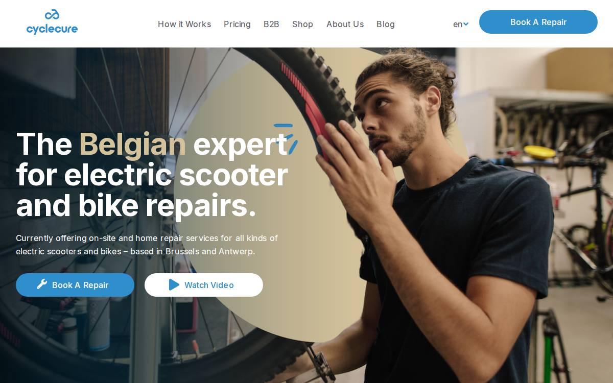 Cyclecure website preview