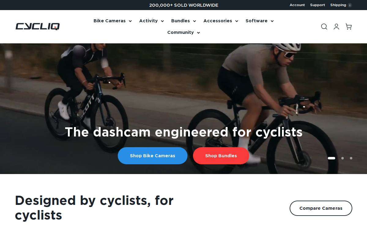 Cycliq website preview