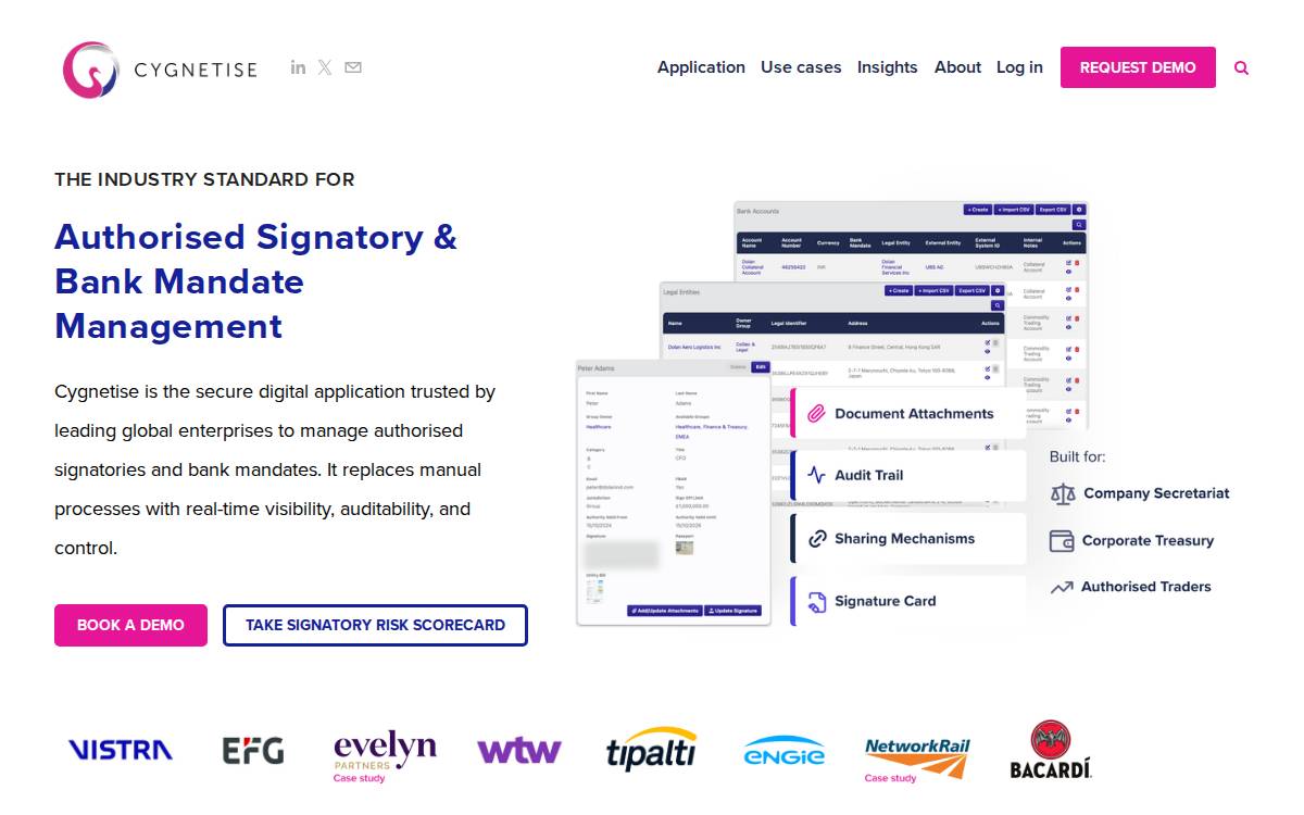 Cygnetise website preview