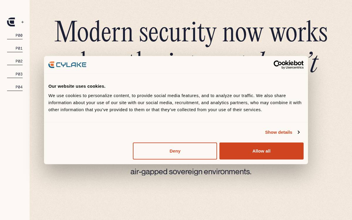 Cylake website preview