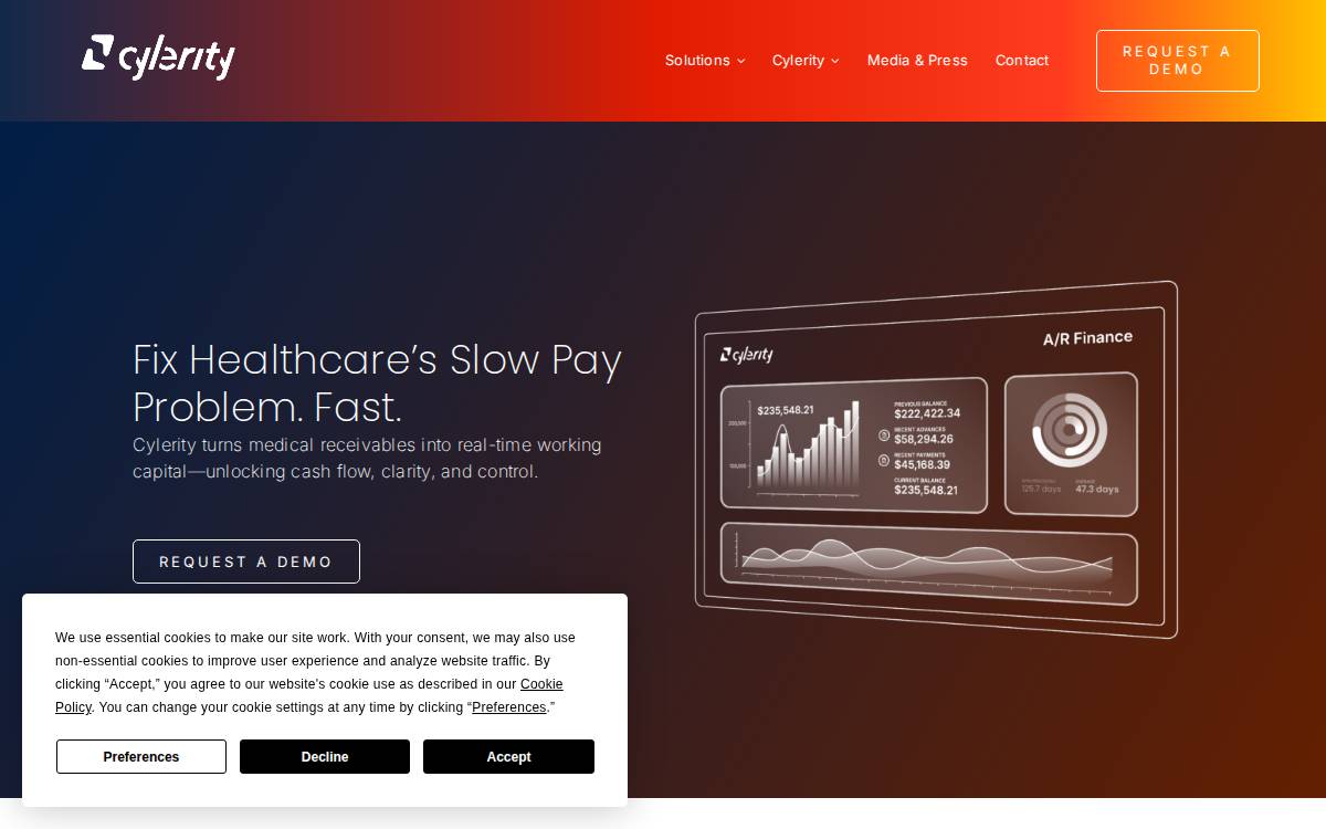 Cylerity website preview