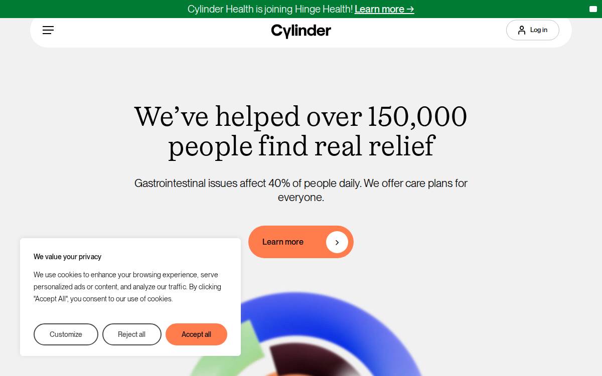 Cylinder website preview