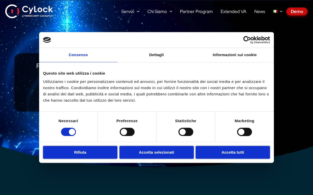 Cylock website preview