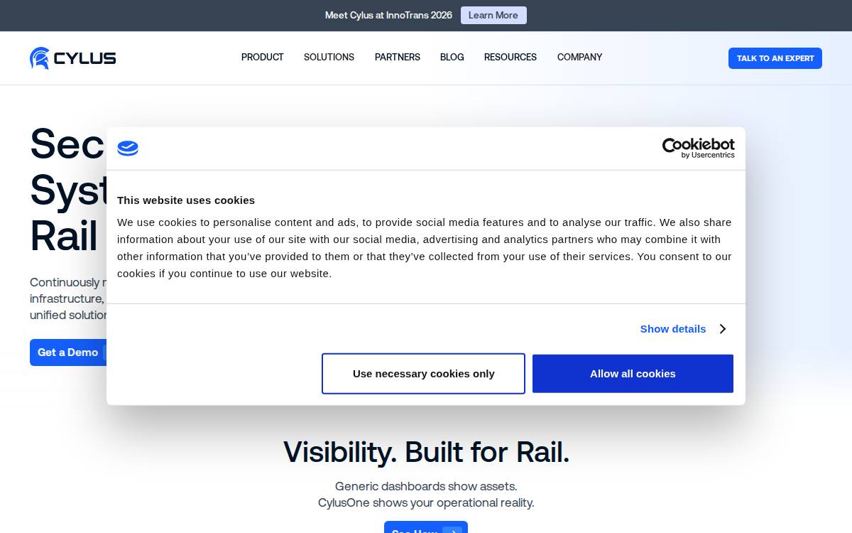 Cylus website preview