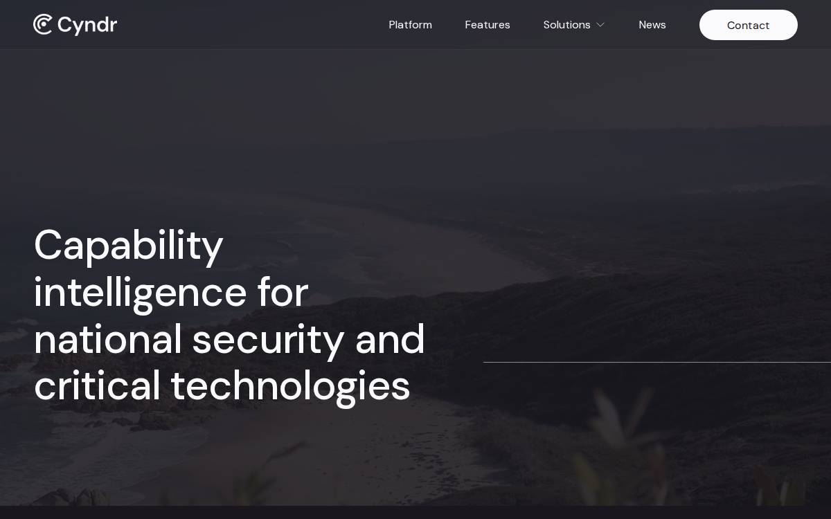 Cyndr website preview