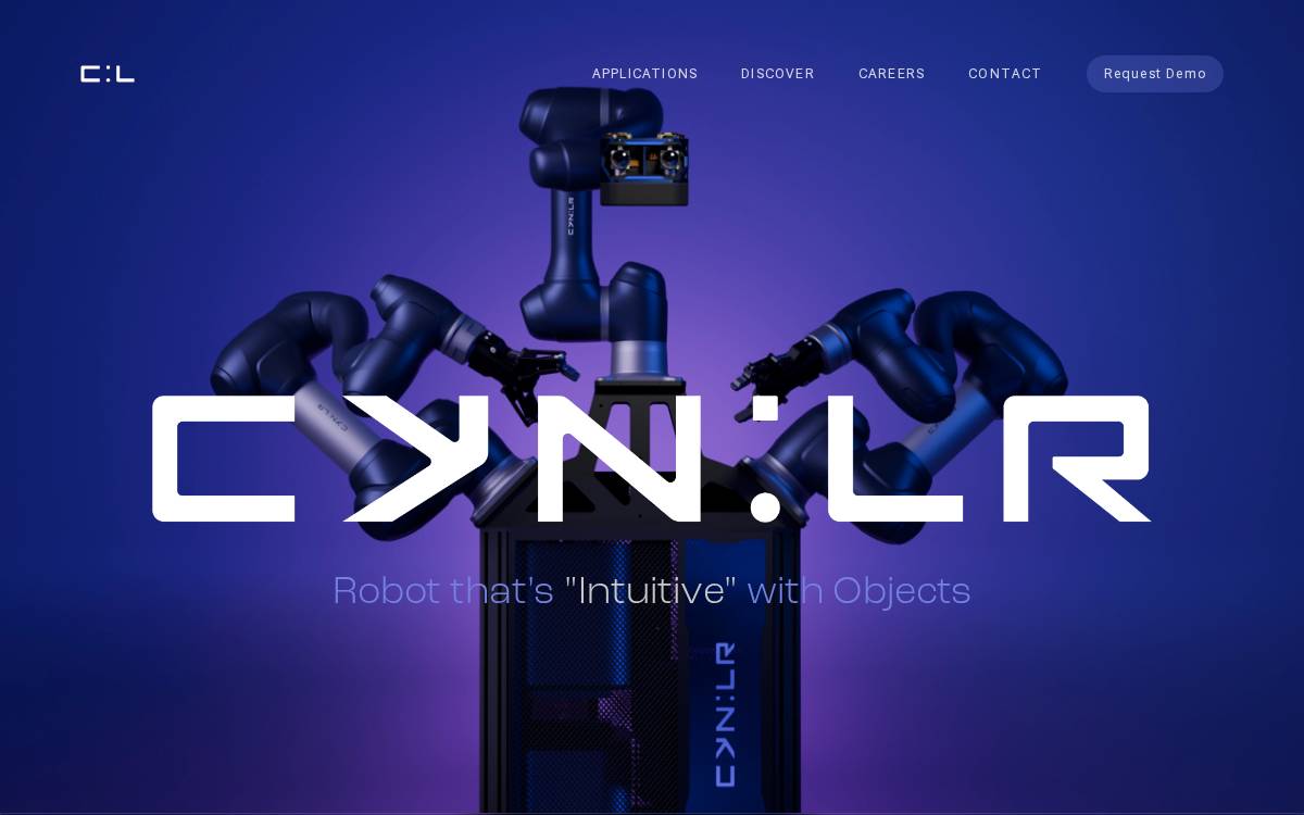 CynLr website preview
