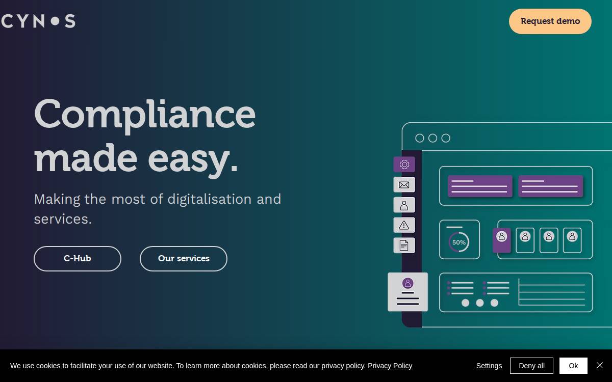 Cynos website preview