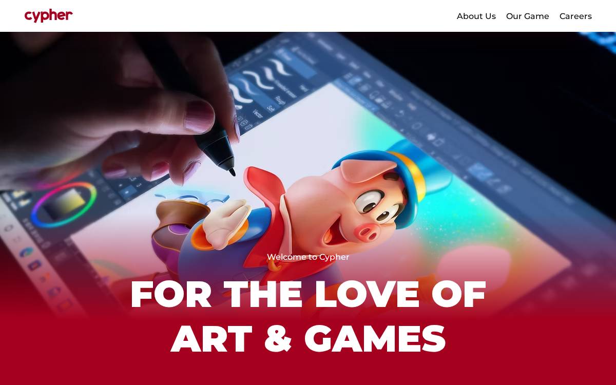 Cyphergames website preview