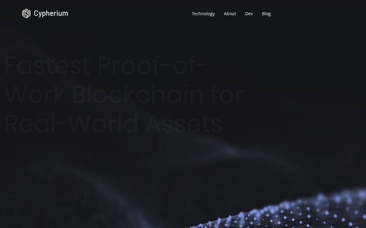 Cypherium website preview