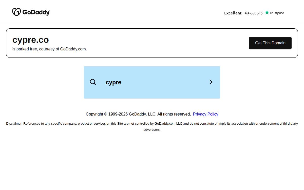 Cypre website preview