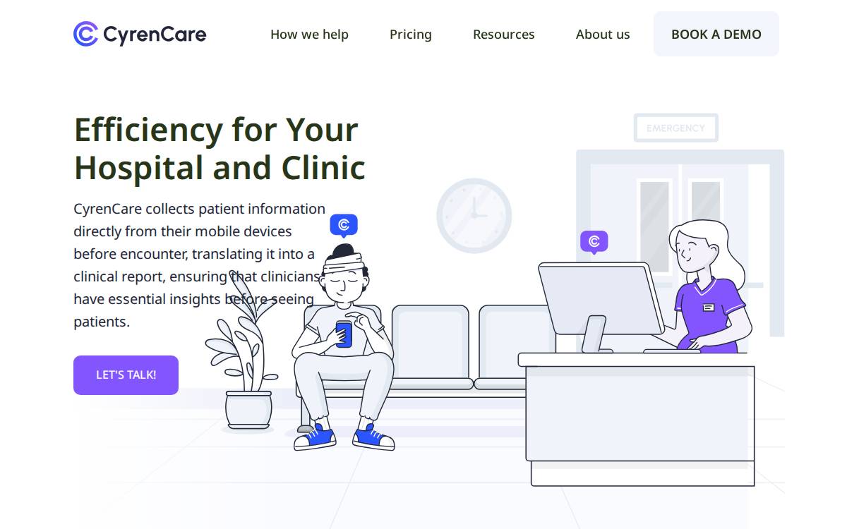 CyrenCare website preview
