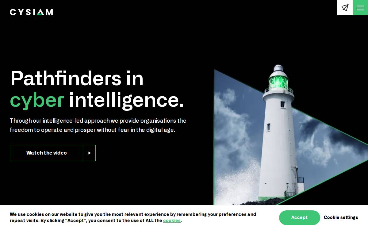 Cysiam website preview
