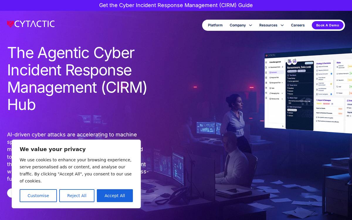 Cytactic website preview