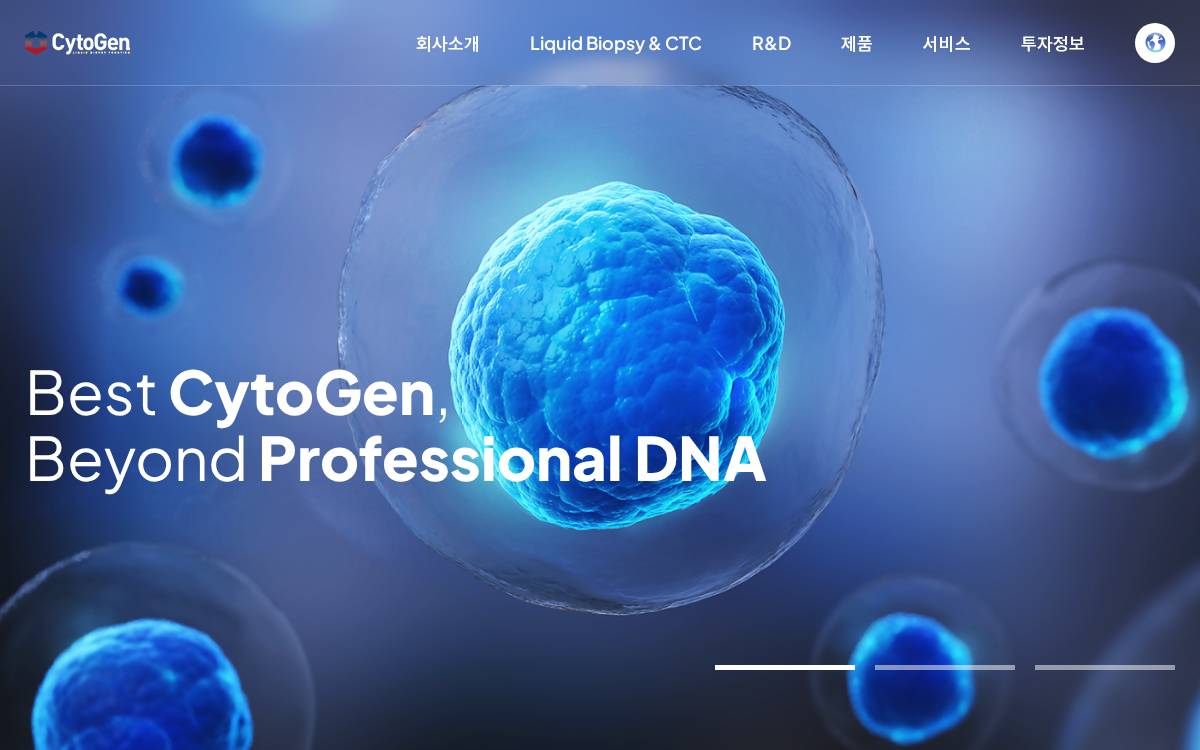 CytoGen Venture Capital website preview