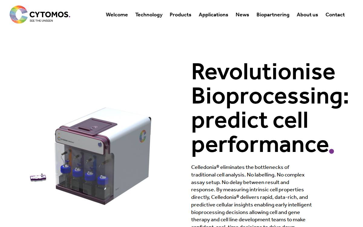 Cytomos website preview