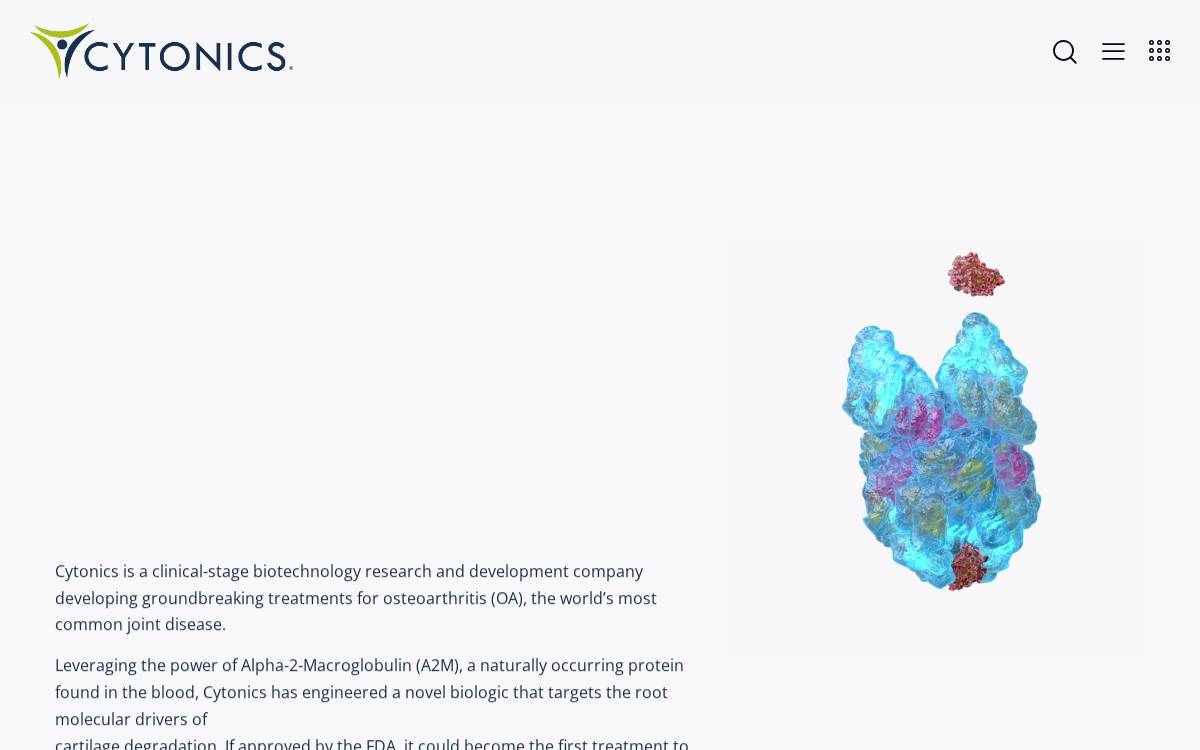 Cytonics website preview
