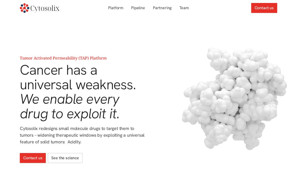 Cytosolix website preview