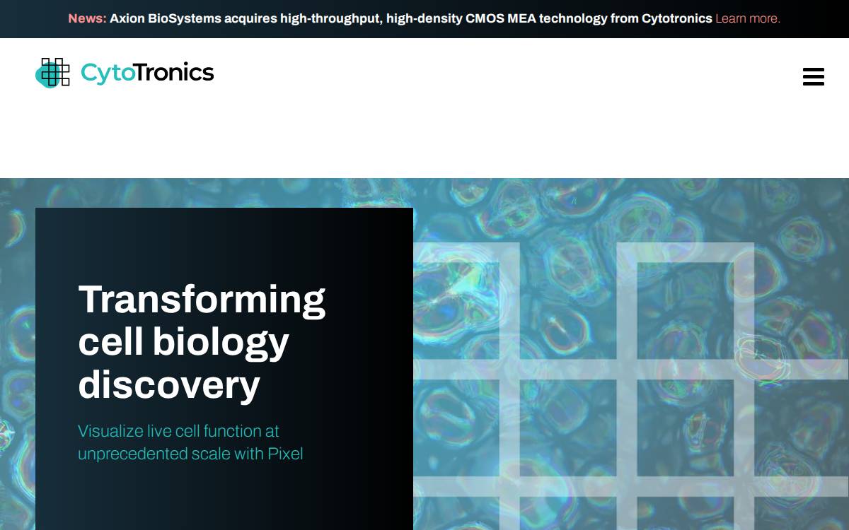 Cytotronics website preview