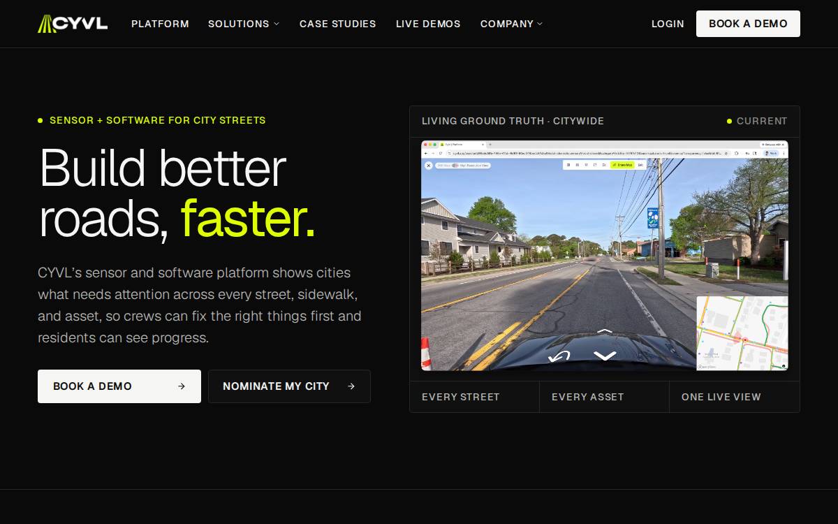 Cyvl website preview