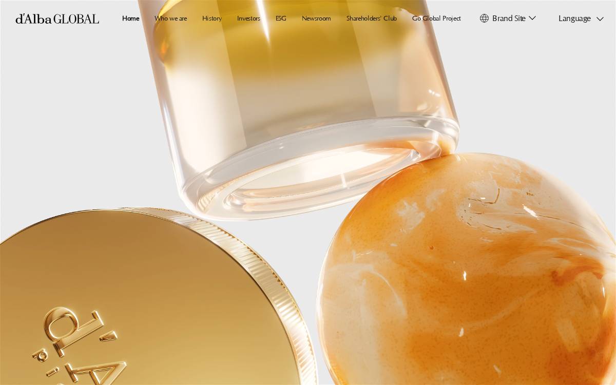 d'Alba Global website preview