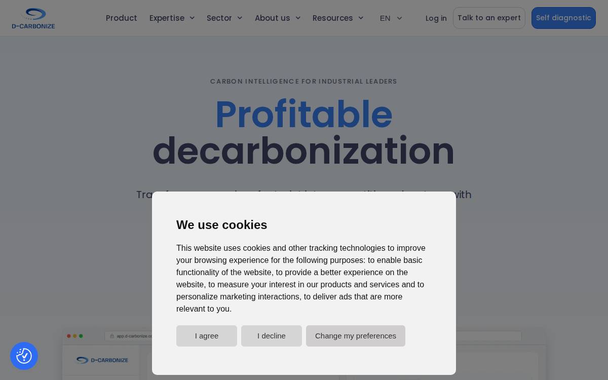 D-Carbonize website preview
