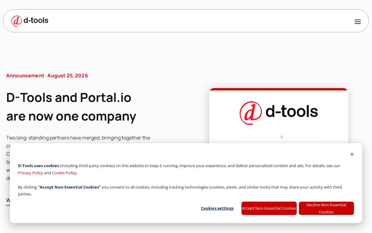 D Tools website preview