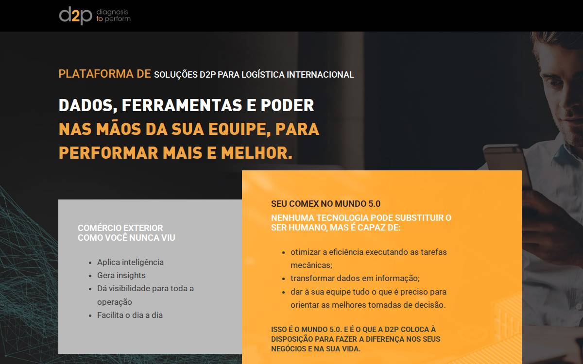 D2P website preview