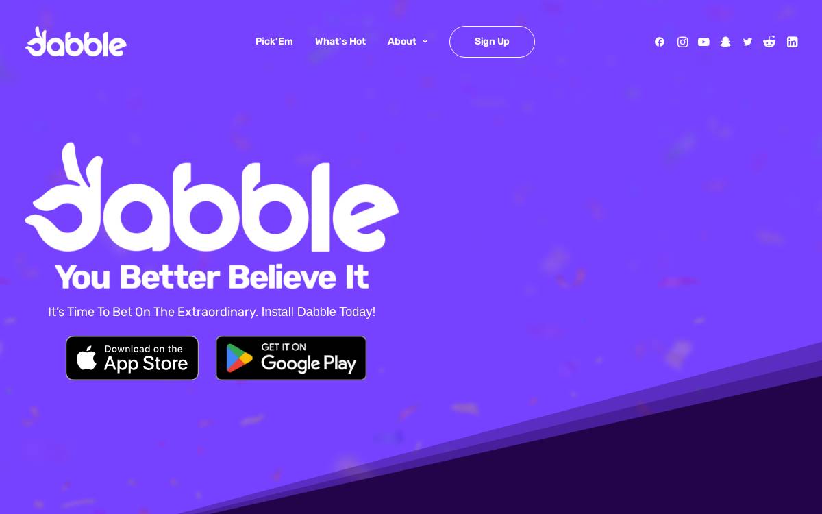 Dabble website preview