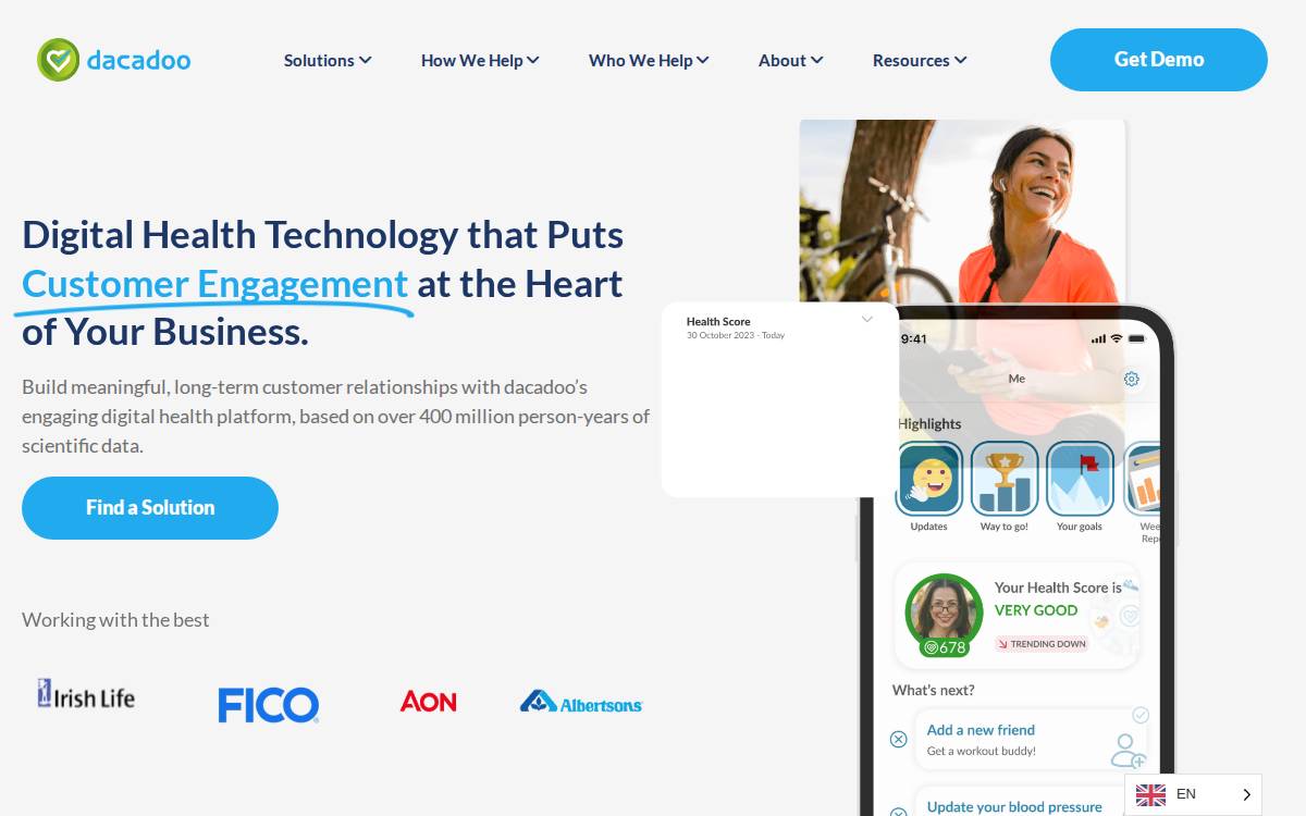 Dacadoo website preview