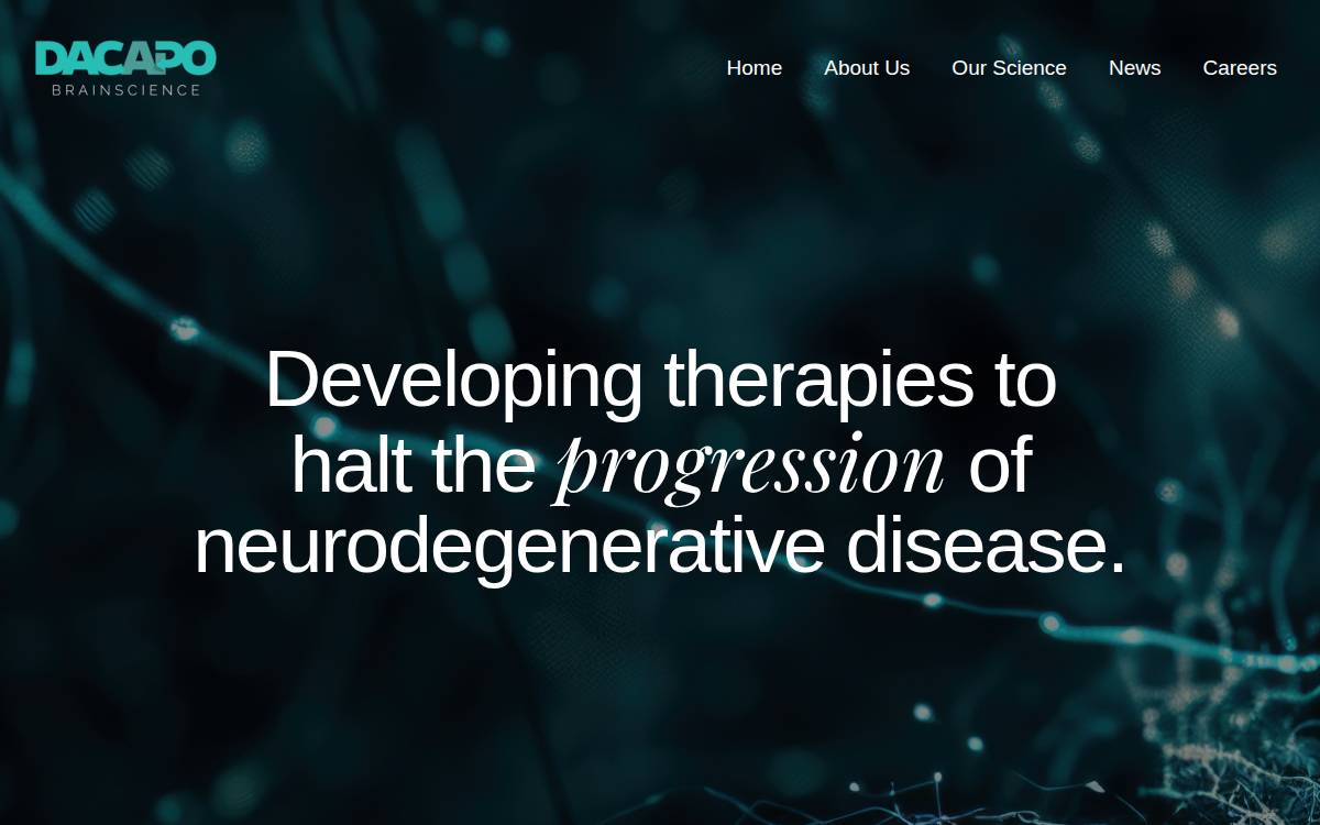 Dacapobrain website preview