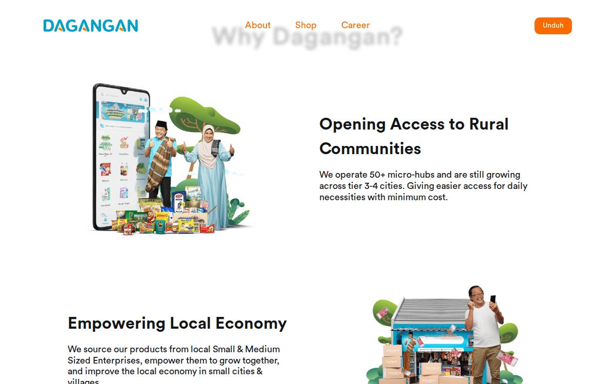 Dagangan Pte.Ltd website preview