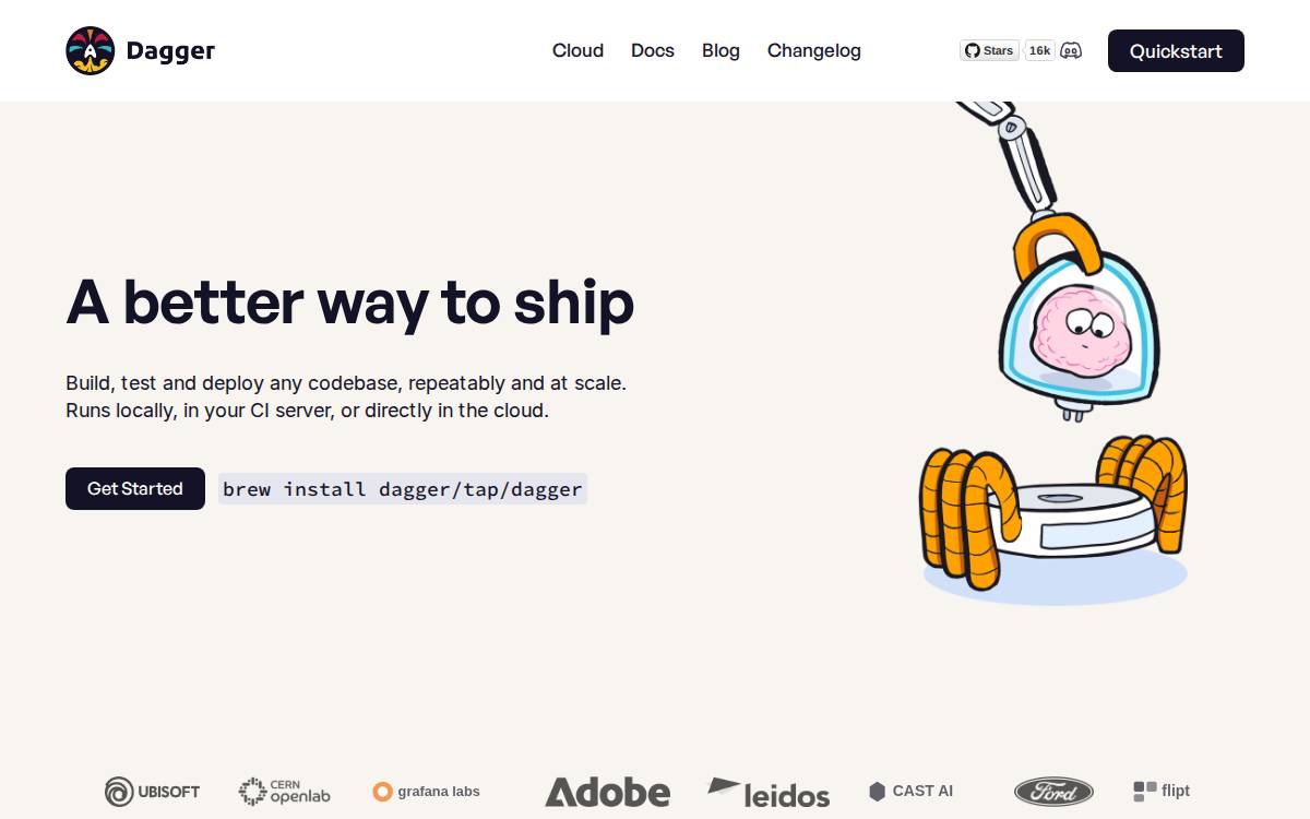 Dagger website preview