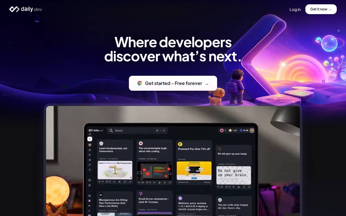 Daily website preview