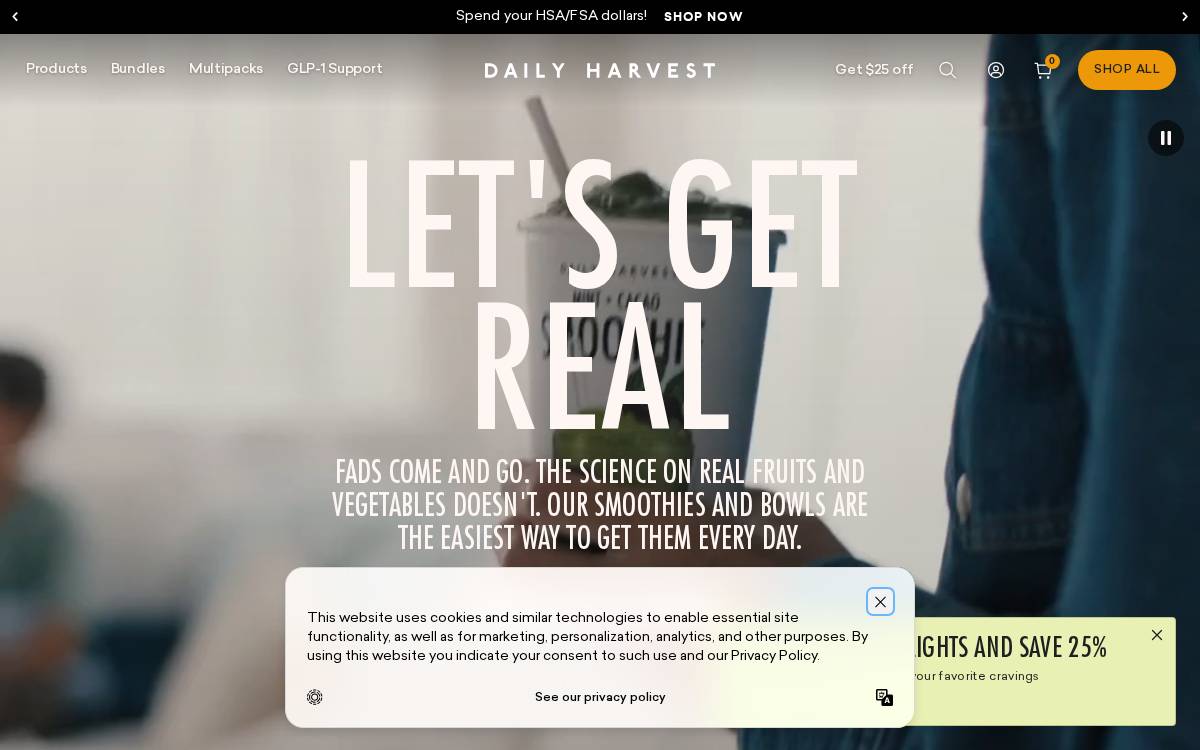 Daily Harvest website preview