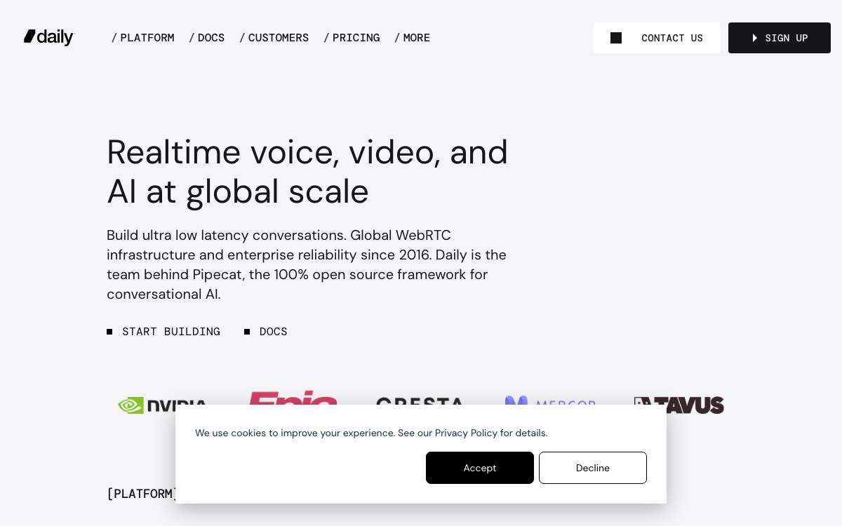 Daily website preview